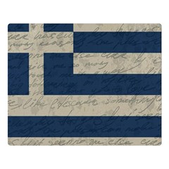 Vintage Flag - Greece Double Sided Flano Blanket (large)  by ValentinaDesign