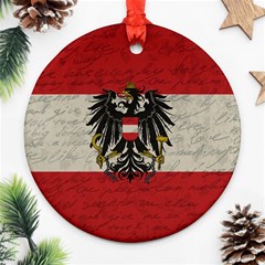 Vintage Flag - Austria Ornament (round) by ValentinaDesign