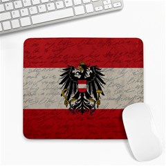 Vintage Flag - Austria Large Mousepads by ValentinaDesign