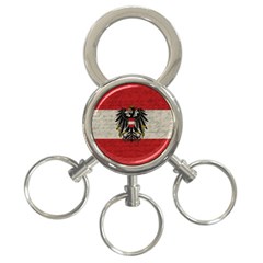 Vintage Flag - Austria 3-ring Key Chains by ValentinaDesign