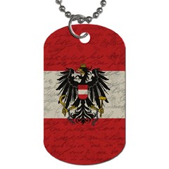 Vintage Flag - Austria Dog Tag (two Sides) by ValentinaDesign