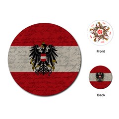 Vintage Flag - Austria Playing Cards (round)  by ValentinaDesign