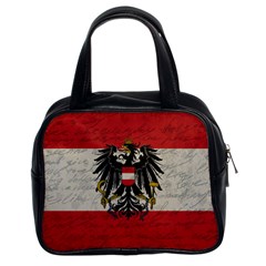 Vintage Flag - Austria Classic Handbags (2 Sides) by ValentinaDesign