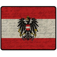 Vintage Flag - Austria Fleece Blanket (medium)  by ValentinaDesign