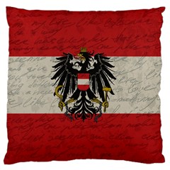 Vintage Flag - Austria Large Cushion Case (one Side) by ValentinaDesign