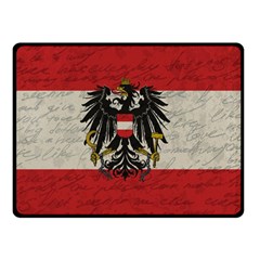 Vintage Flag - Austria Double Sided Fleece Blanket (small)  by ValentinaDesign