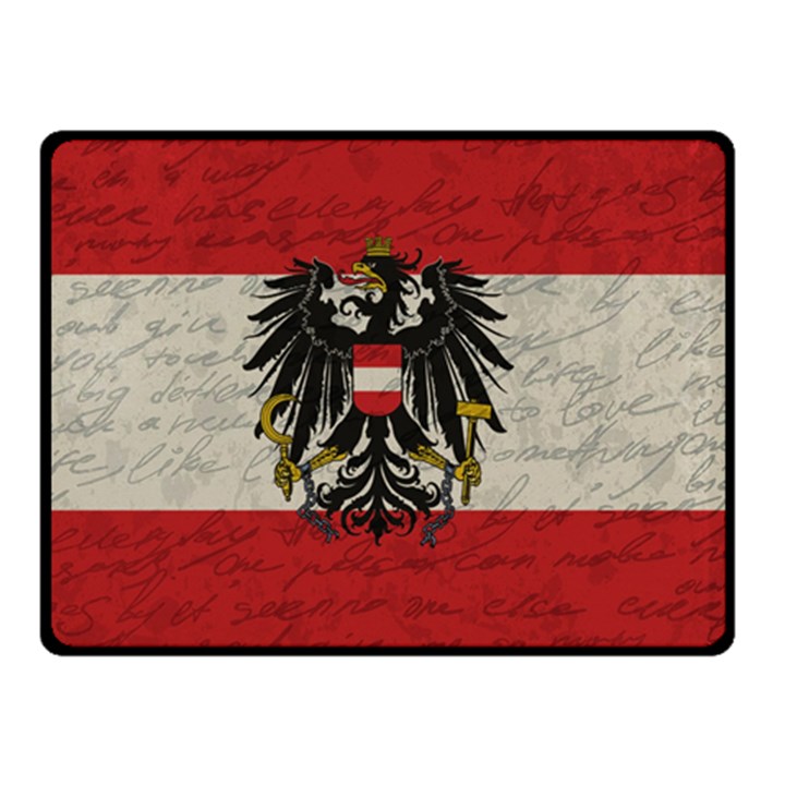 Vintage flag - Austria Double Sided Fleece Blanket (Small) 