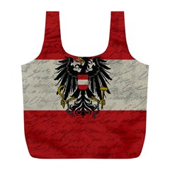 Vintage Flag - Austria Full Print Recycle Bags (l)  by ValentinaDesign