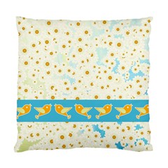 Birds And Daisies Standard Cushion Case (two Sides) by linceazul