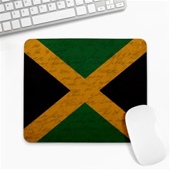 Vintage Flag - Jamaica Large Mousepads by ValentinaDesign