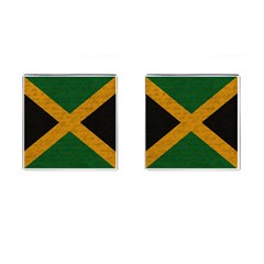 Vintage Flag - Jamaica Cufflinks (square) by ValentinaDesign