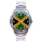 Vintage flag - Jamaica Stainless Steel Analogue Watch Front