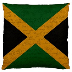 Vintage Flag - Jamaica Large Flano Cushion Case (one Side) by ValentinaDesign