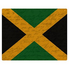 Vintage Flag - Jamaica Double Sided Flano Blanket (medium)  by ValentinaDesign