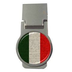 Vintage Flag - Italia Money Clips (round)  by ValentinaDesign