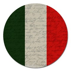 Vintage Flag - Italia Magnet 5  (round) by ValentinaDesign