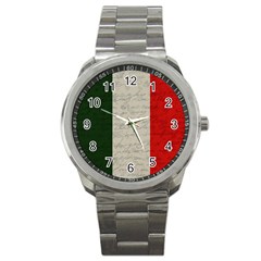 Vintage Flag - Italia Sport Metal Watch by ValentinaDesign