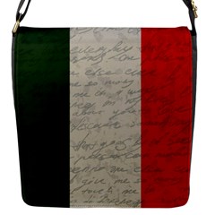 Vintage Flag - Italia Flap Messenger Bag (s) by ValentinaDesign