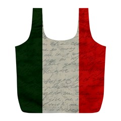 Vintage Flag - Italia Full Print Recycle Bags (l)  by ValentinaDesign