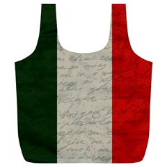 Vintage Flag - Italia Full Print Recycle Bags (l)  by ValentinaDesign