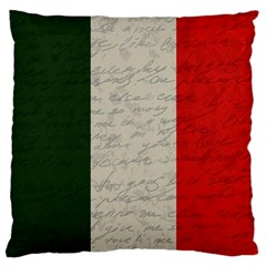 Vintage Flag - Italia Large Flano Cushion Case (two Sides) by ValentinaDesign