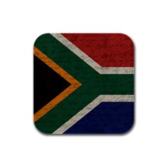 Vintage Flag - South Africa Rubber Square Coaster (4 Pack)  by ValentinaDesign