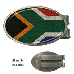 Vintage Flag - South Africa Money Clips (oval)  by ValentinaDesign