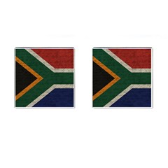 Vintage Flag - South Africa Cufflinks (square) by ValentinaDesign