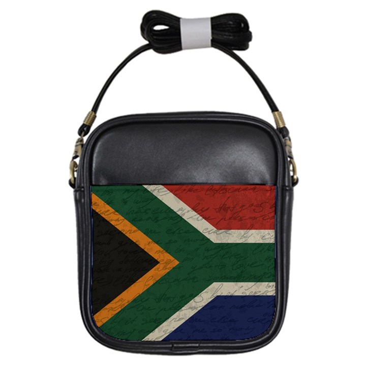 Vintage flag - South Africa Girls Sling Bags