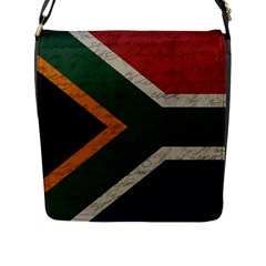 Vintage Flag - South Africa Flap Messenger Bag (l)  by ValentinaDesign