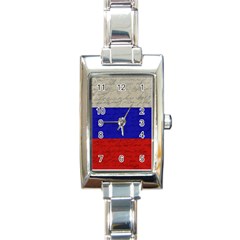 Vintage flag - Russia Rectangle Italian Charm Watch