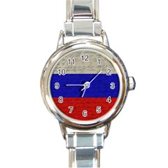 Vintage flag - Russia Round Italian Charm Watch