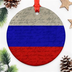 Vintage flag - Russia Ornament (Round)