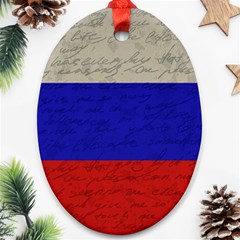 Vintage flag - Russia Ornament (Oval)