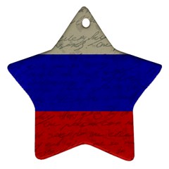 Vintage Flag - Russia Ornament (star)