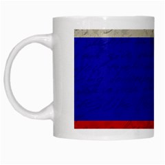 Vintage flag - Russia White Mugs