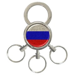 Vintage flag - Russia 3-Ring Key Chains