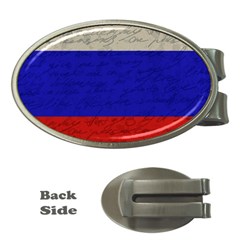 Vintage flag - Russia Money Clips (Oval) 