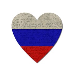 Vintage flag - Russia Heart Magnet