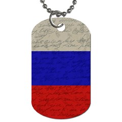 Vintage flag - Russia Dog Tag (One Side)