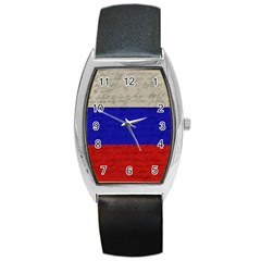 Vintage flag - Russia Barrel Style Metal Watch