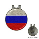 Vintage flag - Russia Hat Clips with Golf Markers Front