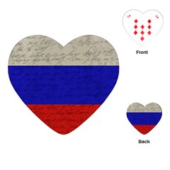 Vintage flag - Russia Playing Cards (Heart) 