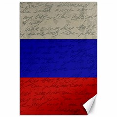 Vintage flag - Russia Canvas 12  x 18  