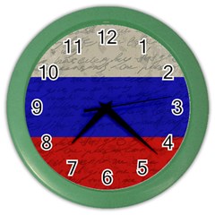 Vintage flag - Russia Color Wall Clocks