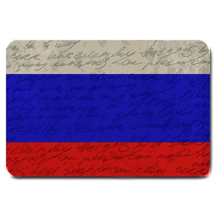 Vintage flag - Russia Large Doormat 