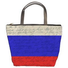 Vintage flag - Russia Bucket Bags