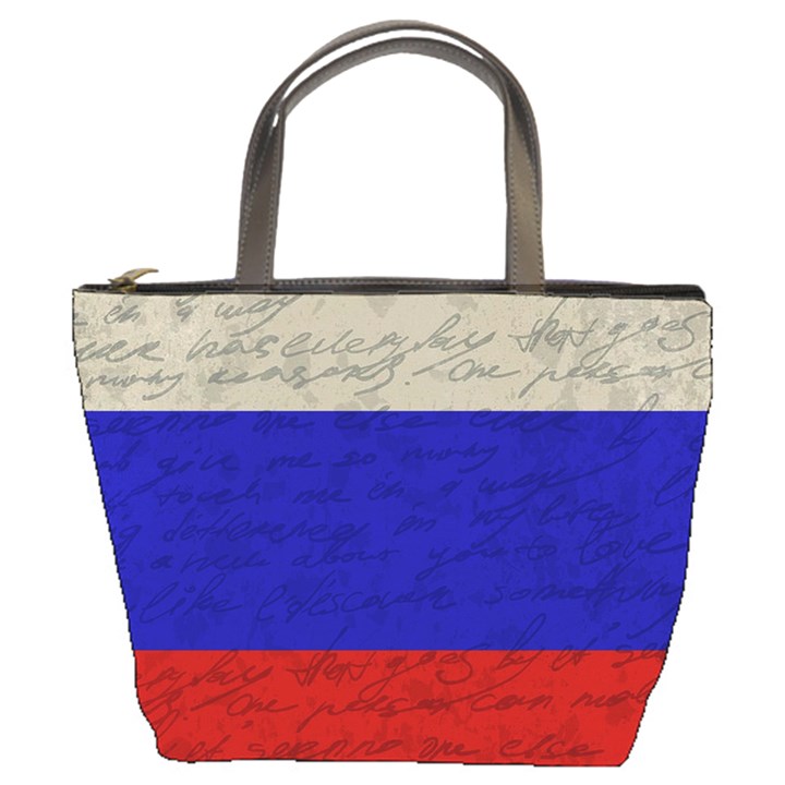 Vintage flag - Russia Bucket Bags