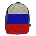 Vintage flag - Russia School Bags(Large)  Front