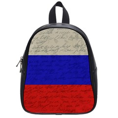 Vintage flag - Russia School Bags (Small) 